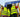 school children in front of a recycling van.